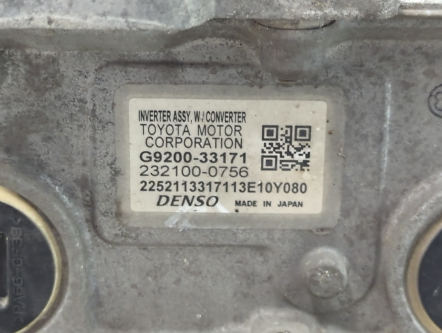 2013-2018 Lexus Es300h Hybrid DC Synergy Drive Power Inverter P/N:232100-0756 G9200-33171 Fits OEM Used Auto Parts - Oemused