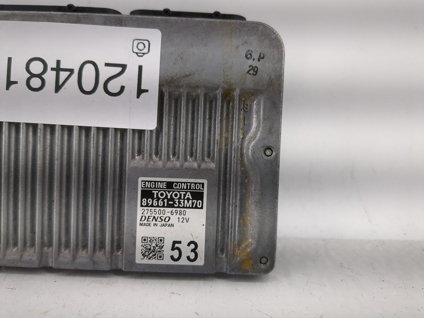 2013-2014 Lexus Es350 PCM Engine Control Computer ECU ECM PCU OEM P/N:275500-6980 89661-33M70 Fits Fits 2013 2014 OEM Used A