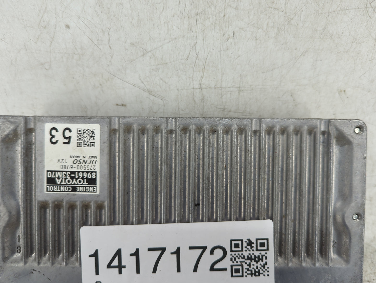 2013-2014 Lexus Es350 PCM Engine Control Computer ECU ECM PCU OEM P/N:275500-6980 89661-33M70 Fits Fits 2013 2014 OEM Used A