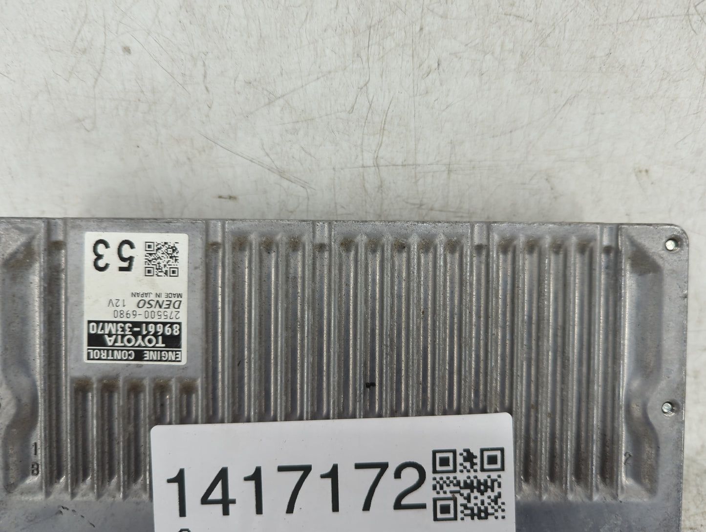2013-2014 Lexus Es350 PCM Engine Control Computer ECU ECM PCU OEM P/N:275500-6980 89661-33M70 Fits Fits 2013 2014 OEM Used A