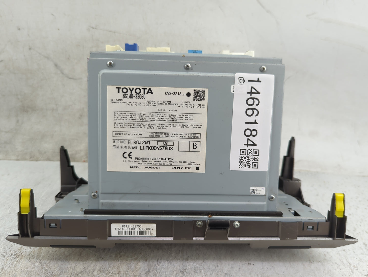 2013 Lexus Es350 Radio AM FM Cd Player Receiver Replacement P/N:86140-33060 CVX-3218, AJDK046, 86121-33700, 135116-1110C Fit