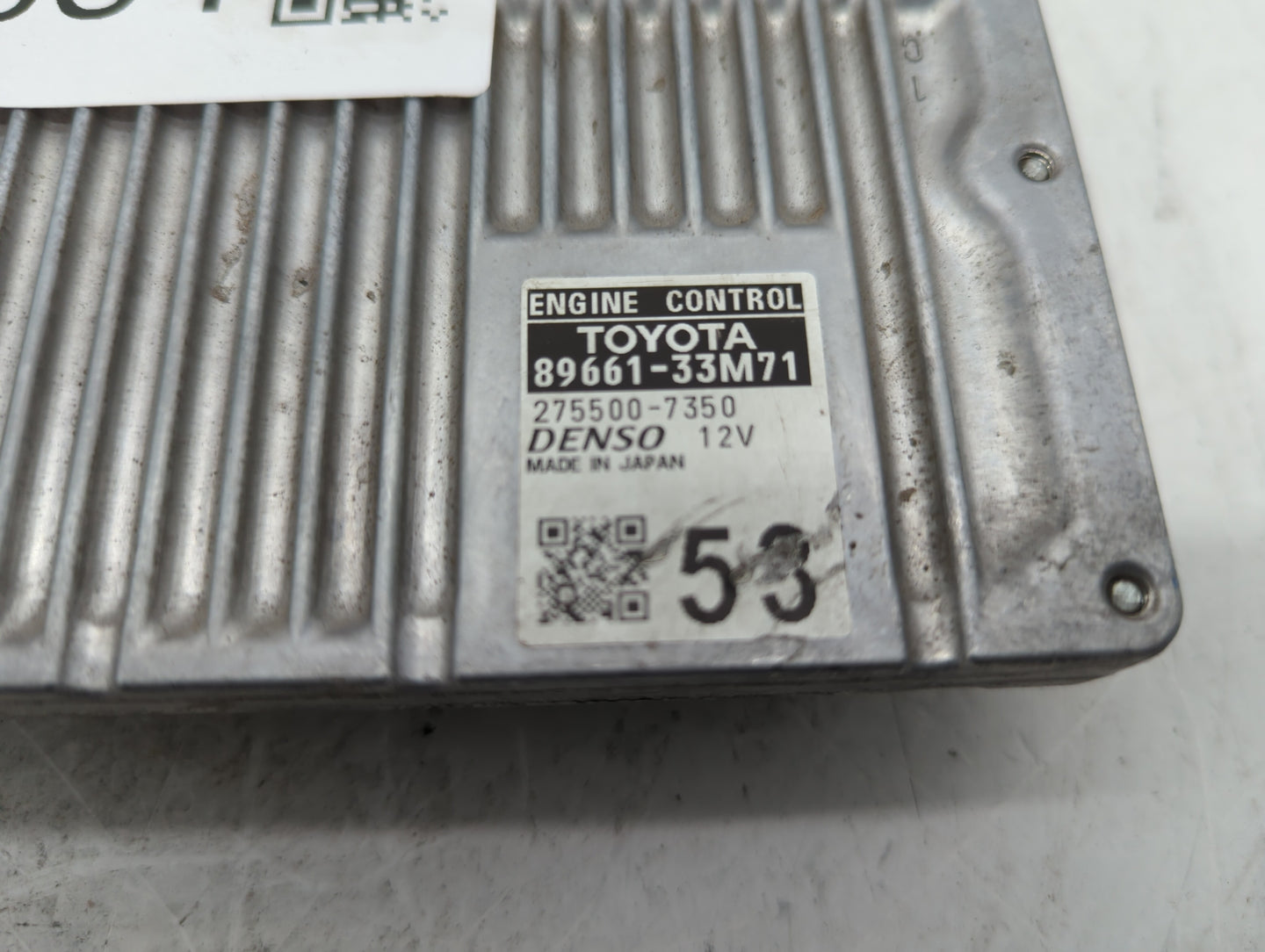 2013-2014 Lexus Es350 PCM Engine Control Computer ECU ECM PCU OEM P/N:89661-33M70 89661-33M71 Fits Fits 2013 2014 OEM Used A