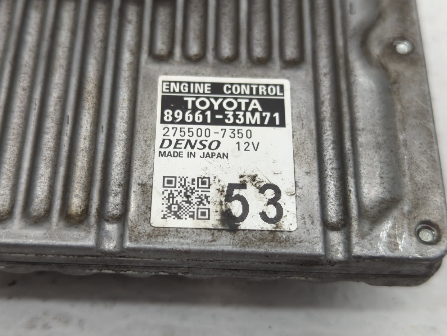 2013-2014 Lexus Es350 PCM Engine Control Computer ECU ECM PCU OEM P/N:89661-33M70 89661-33M71 Fits Fits 2013 2014 OEM Used A