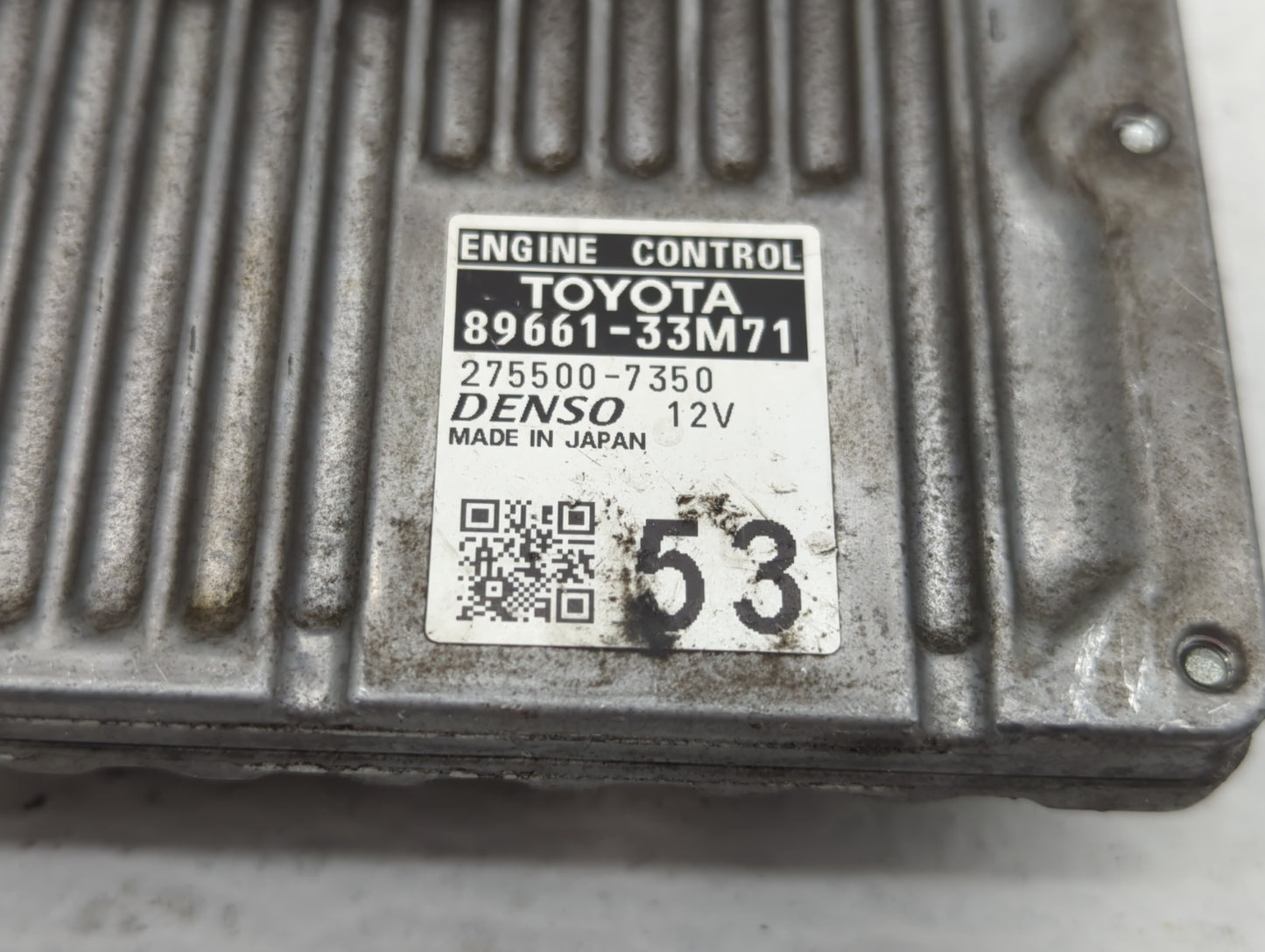 2013-2014 Lexus Es350 PCM Engine Control Computer ECU ECM PCU OEM P/N:89661-33M70 89661-33M71 Fits Fits 2013 2014 OEM Used A