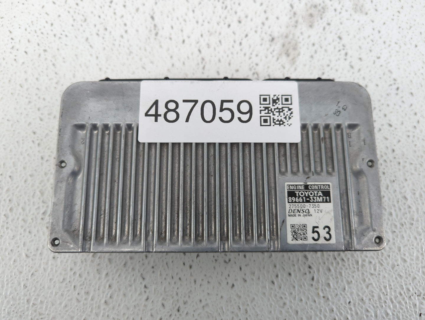 2013-2014 Lexus Es350 PCM Engine Control Computer ECU ECM PCU OEM P/N:89661-33M70 89661-33M71 Fits Fits 2013 2014 OEM Used A