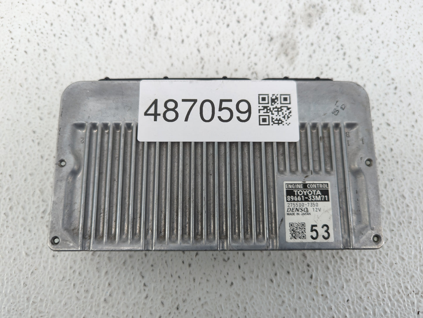 2013-2014 Lexus Es350 PCM Engine Control Computer ECU ECM PCU OEM P/N:89661-33M70 89661-33M71 Fits Fits 2013 2014 OEM Used A