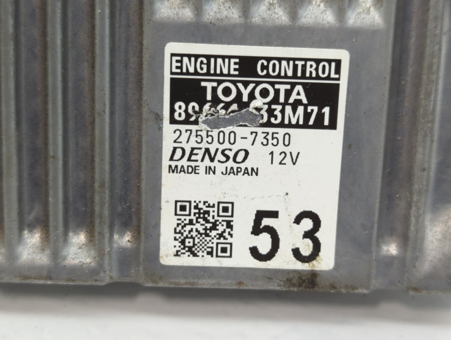 2013-2014 Lexus Es350 PCM Engine Control Computer ECU ECM PCU OEM P/N:89661-33M70 89661-33M71 Fits Fits 2013 2014 OEM Used A