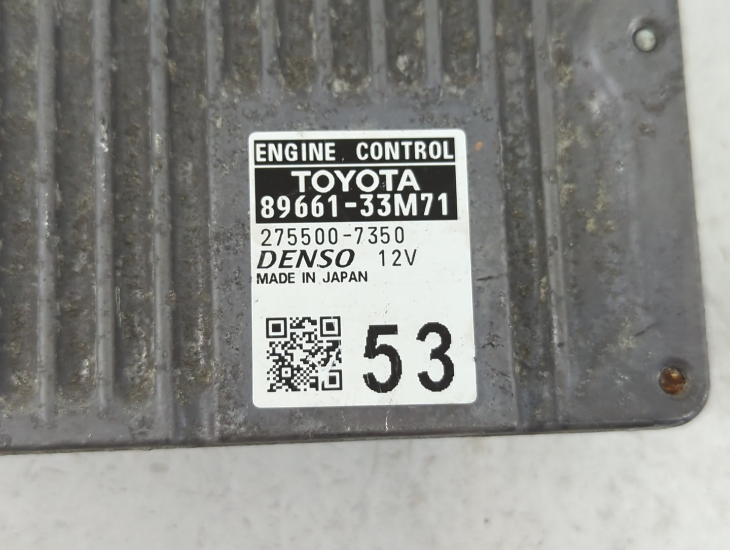 2013-2014 Lexus Es350 PCM Engine Control Computer ECU ECM PCU OEM P/N:27500-7350 89661-33M71 Fits Fits 2013 2014 OEM Used Au