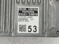 2013-2014 Lexus Es350 PCM Engine Control Computer ECU ECM PCU OEM P/N:275500-6980 89661-33M70 Fits Fits 2013 2014 OEM Used A