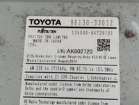 2013 Lexus Es350 Radio AM FM Cd Player Receiver Replacement P/N:86130-33012 Fits OEM Used Auto Parts - Oemusedautoparts1.com
