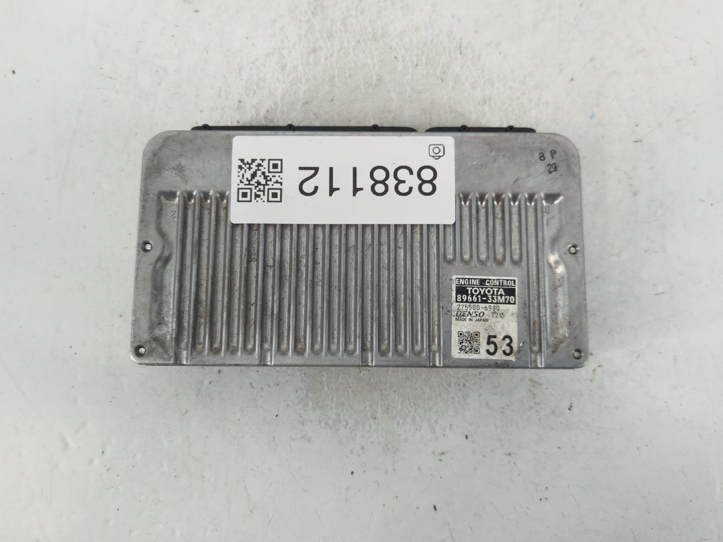2013-2014 Lexus Es350 PCM Engine Control Computer ECU ECM PCU OEM P/N:275500-6980 89661-33M70 Fits Fits 2013 2014 OEM Used A