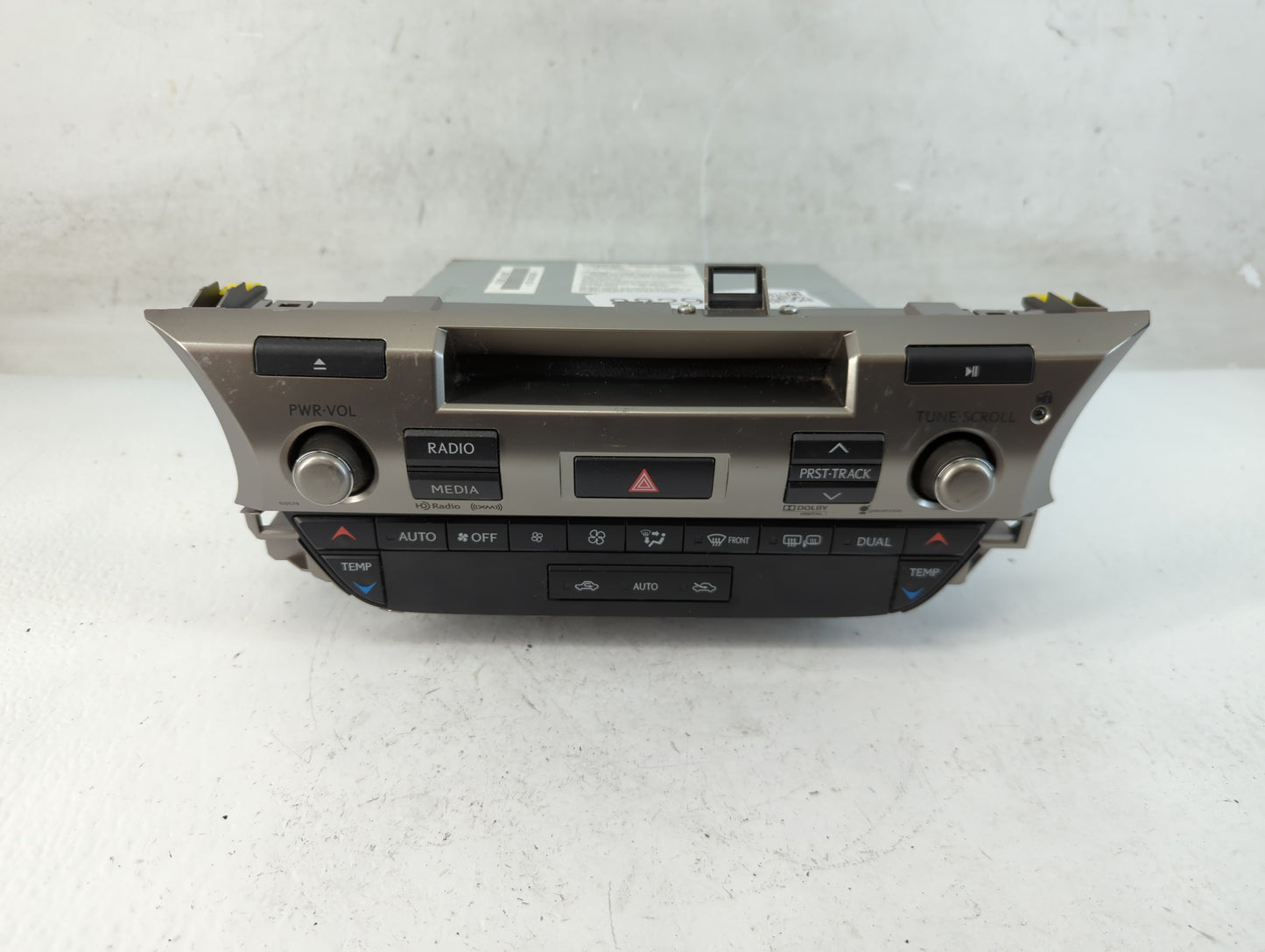 2013 Lexus Es350 Radio AM FM Cd Player Receiver Replacement P/N:86130-33011 Fits OEM Used Auto Parts - Oemusedautoparts1.com