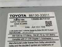 2013 Lexus Es350 Radio AM FM Cd Player Receiver Replacement P/N:86130-33011 Fits OEM Used Auto Parts - Oemusedautoparts1.com