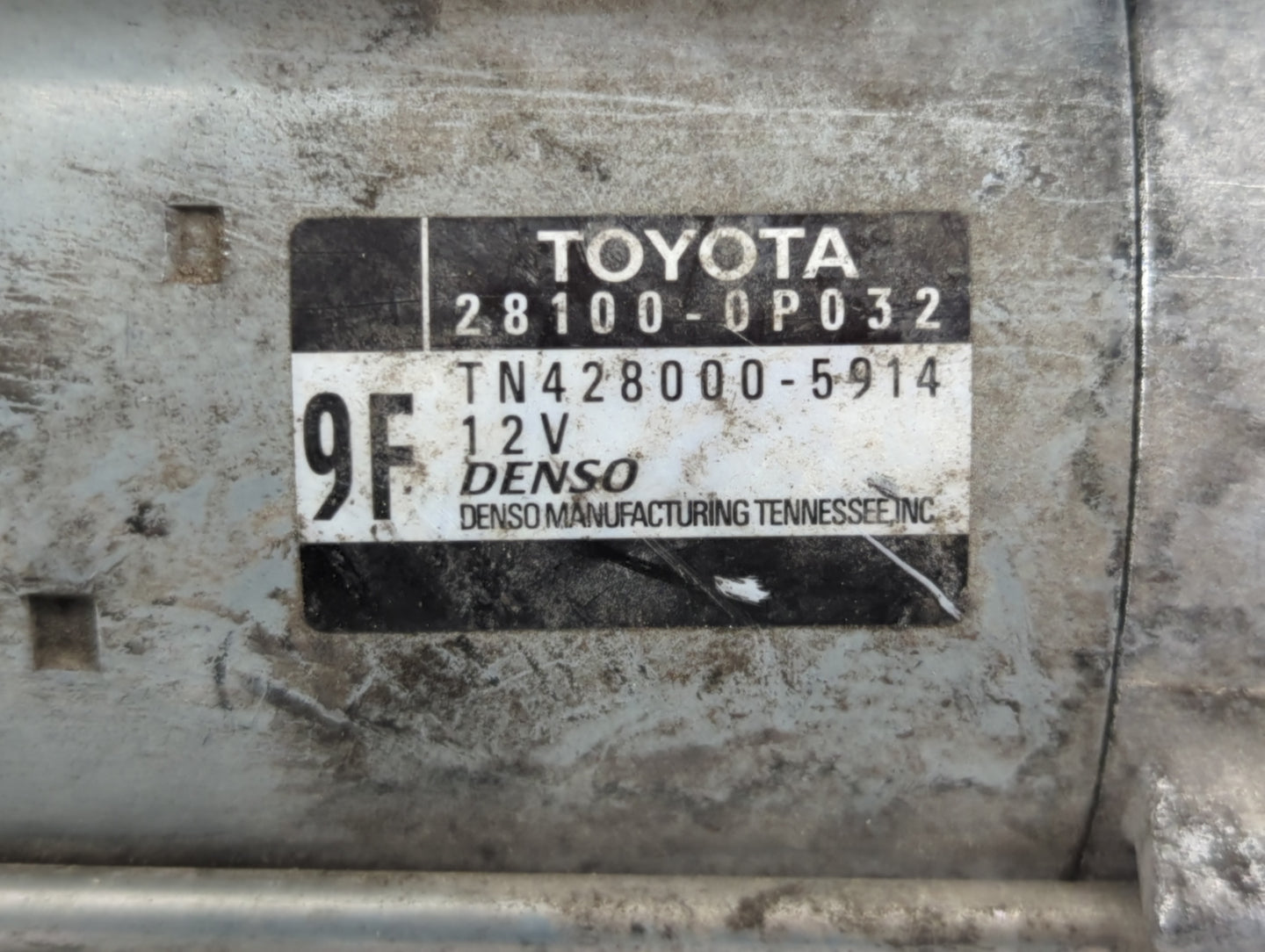 2010-2013 Lexus Rx350 Car Starter Motor Solenoid OEM P/N:TN428000-5914 28100-0P032 Fits Fits 2010 2011 2012 2013 OEM Used Au