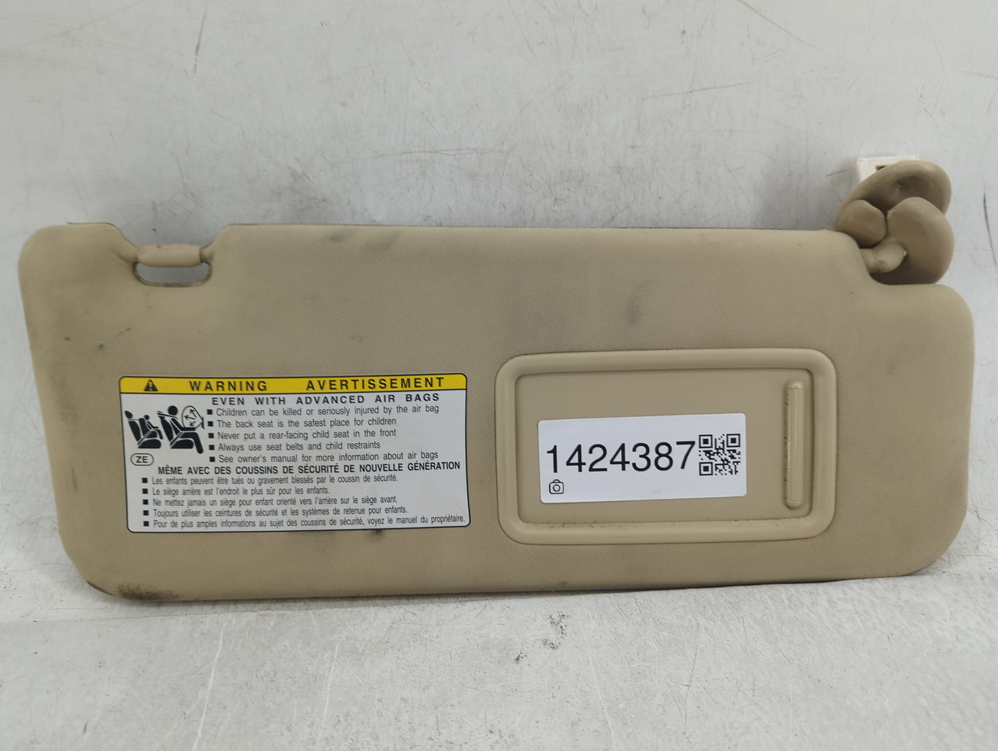 2010-2015 Lexus Rx450h Sun Visor Shade Replacement Passenger Right Mirror Fits Fits 2010 2011 2012 2013 2014 2015 OEM Used A