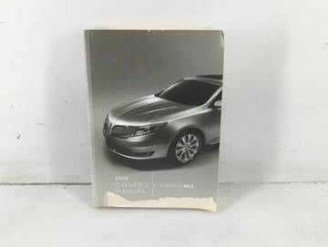 2013 Lincoln Mks Owners Manual Book Guide P/N:DA5J 19A321 AA OEM Used Auto Parts - Oemusedautoparts1.com