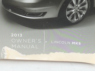 2013 Lincoln Mks Owners Manual Book Guide P/N:DA5J 19A321 AA OEM Used Auto Parts
