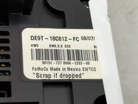 2013-2019 Lincoln Mkt Climate Control Module Temperature AC/Heater Replacement P/N:DE9T-18C612-FC Fits OEM Used Auto Parts -
