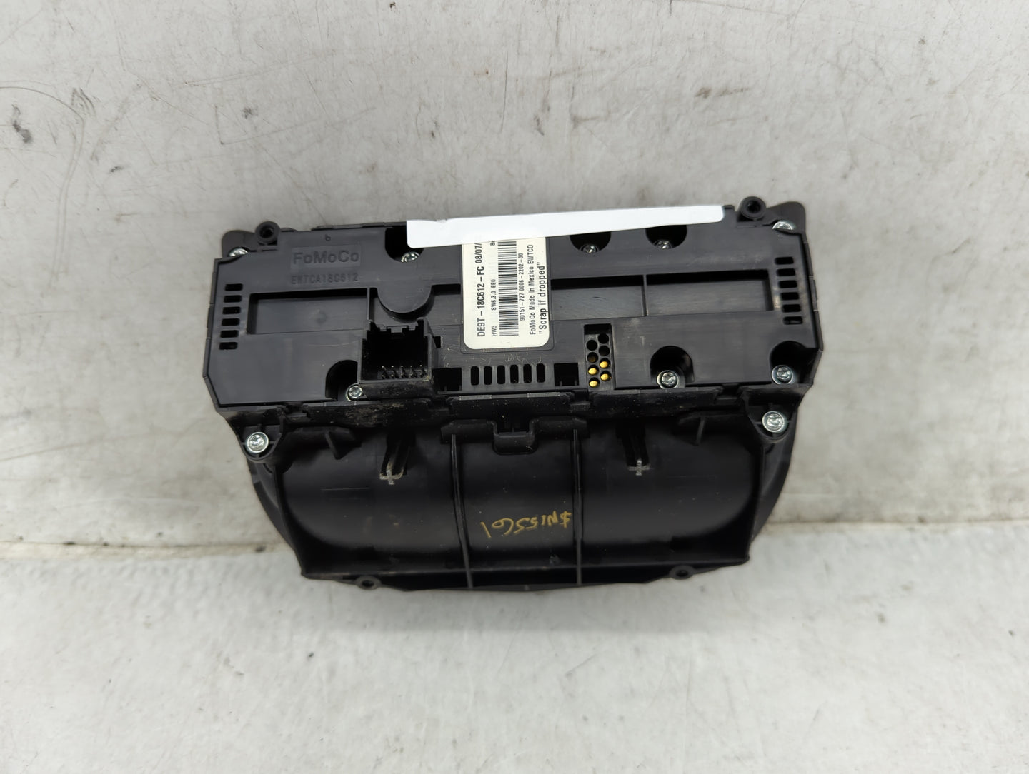 2013-2019 Lincoln Mkt Climate Control Module Temperature AC/Heater Replacement P/N:DE9T-18C612-FC Fits OEM Used Auto Parts -