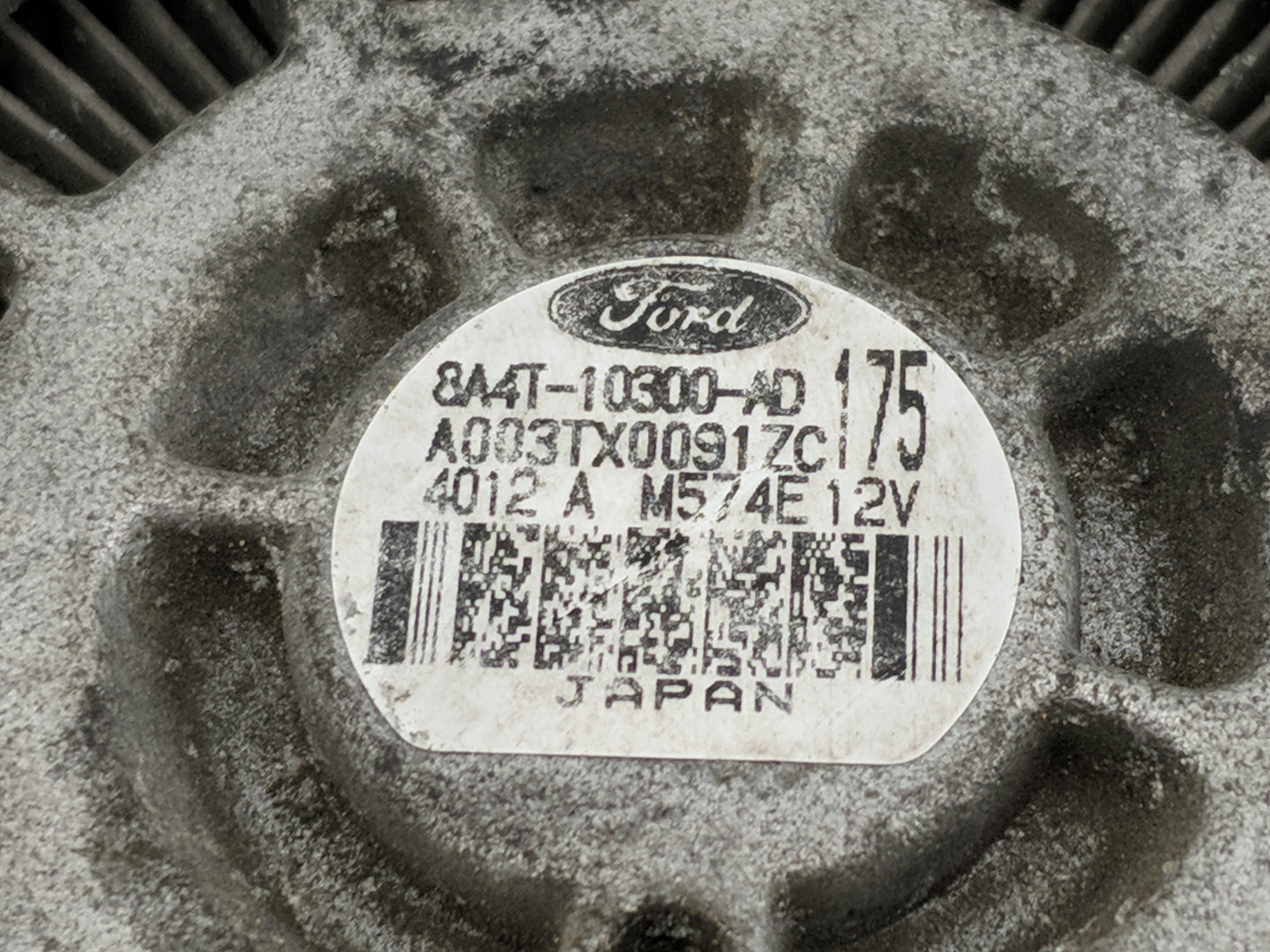 2011-2015 Lincoln Mkx Alternator Replacement Generator Charging Assembly Engine OEM P/N:8A4T-10300-AD Fits OEM Used Auto Par