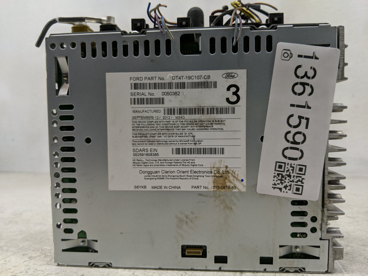 2013 Lincoln Mkx Radio AM FM Cd Player Receiver Replacement P/N:DT4T-19C107-CB Fits OEM Used Auto Parts - Oemusedautoparts1.