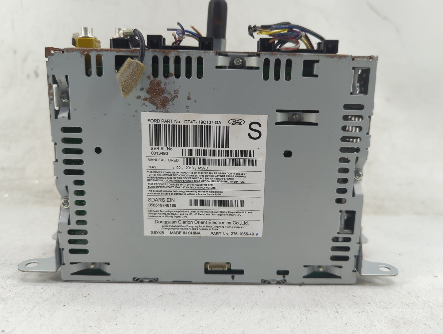 2012-2013 Lincoln Mkx Radio AM FM Cd Player Receiver Replacement P/N:PU-3888L-A DT4T-19C107-GA, CT4T-19C107-A Fits Fits 2012