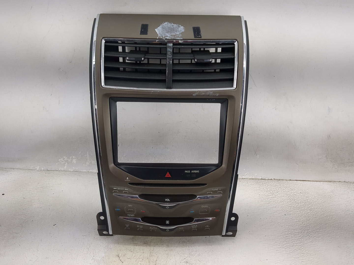 2013-2013 Lincoln Mkx Radio Control Panel Tan - Oemusedautoparts1.com