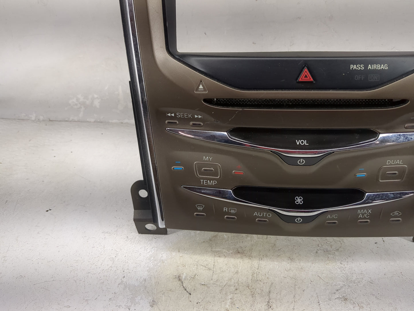 2013-2013 Lincoln Mkx Radio Control Panel Tan - Oemusedautoparts1.com