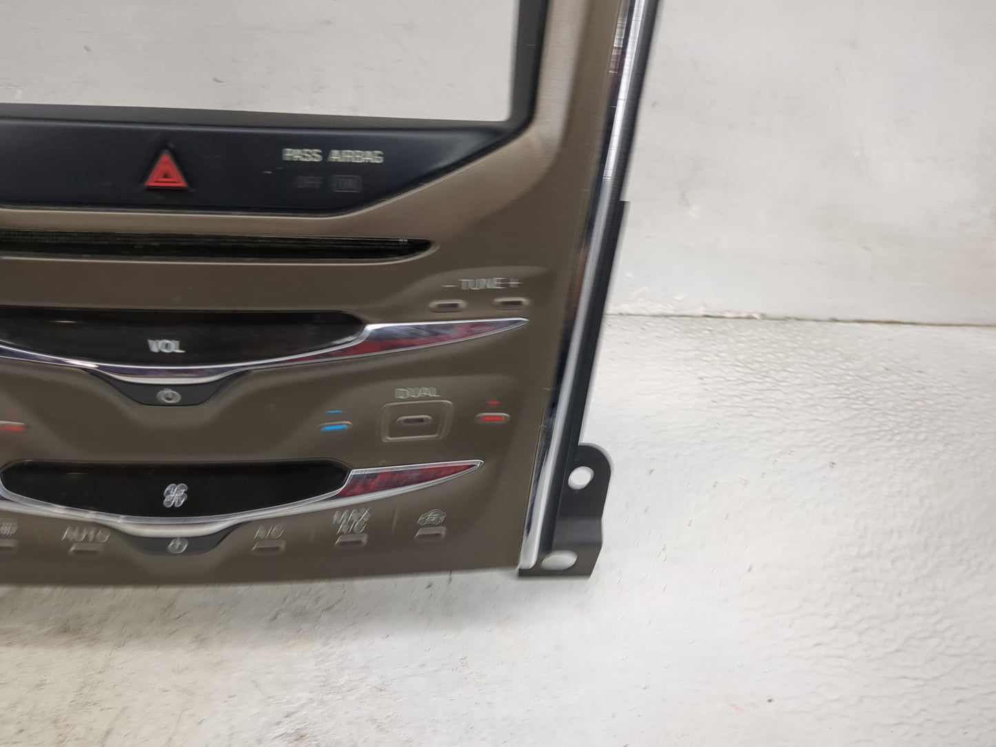 2013-2013 Lincoln Mkx Radio Control Panel Tan - Oemusedautoparts1.com
