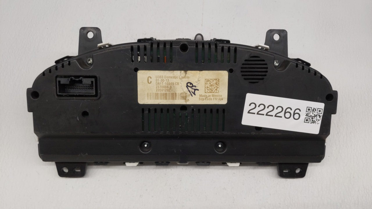 2013 Lincoln Mkx Instrument Cluster Speedometer Gauges P/N:DA1T-10849-CB DA1T-10849-CA, DA1T-10849-CG Fits OEM Used Auto Par