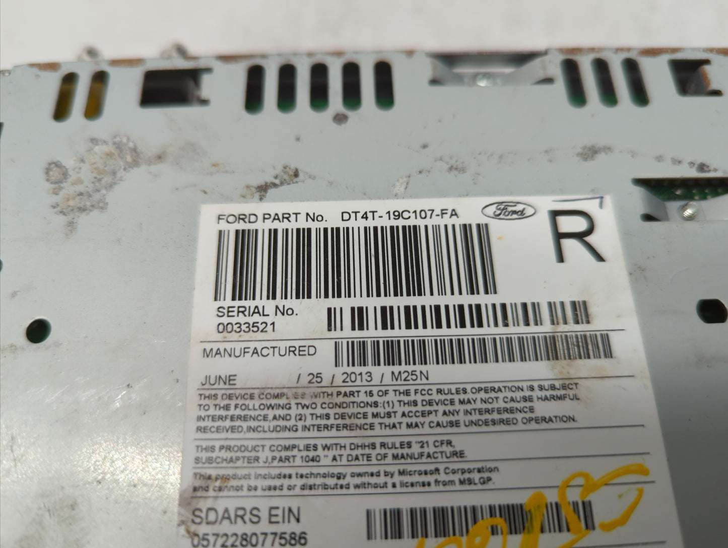 2013-2013 Lincoln Mkx Am Fm Cd Player Radio Receiver - Oemusedautoparts1.com