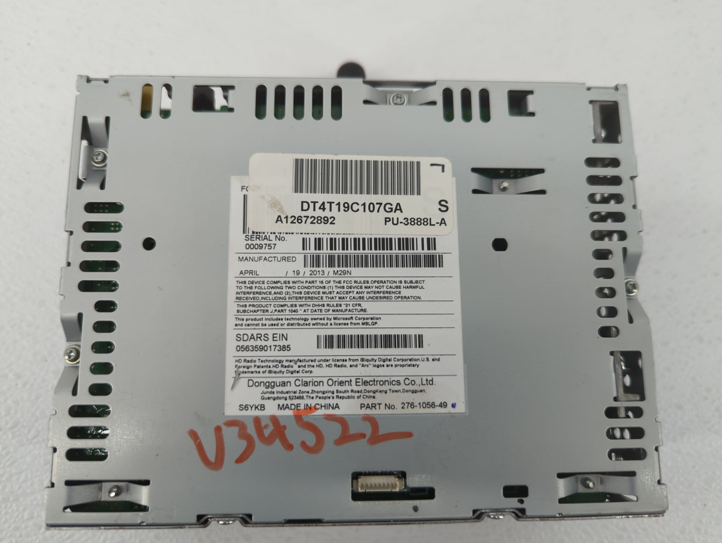 2013-2013 Lincoln Mkx Am Fm Cd Player Radio Receiver - Oemusedautoparts1.com