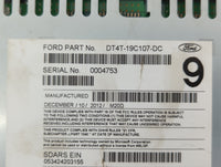 2013 Lincoln Mkx Radio AM FM Cd Player Receiver Replacement P/N:DT4T-19C107-DC Fits OEM Used Auto Parts - Oemusedautoparts1.