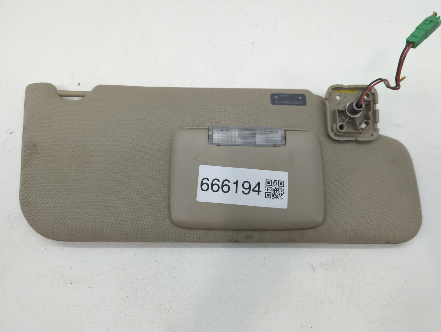 2011-2015 Lincoln Mkx Sun Visor Shade Replacement Passenger Right Mirror Fits Fits 2011 2012 2013 2014 2015 OEM Used Auto Pa