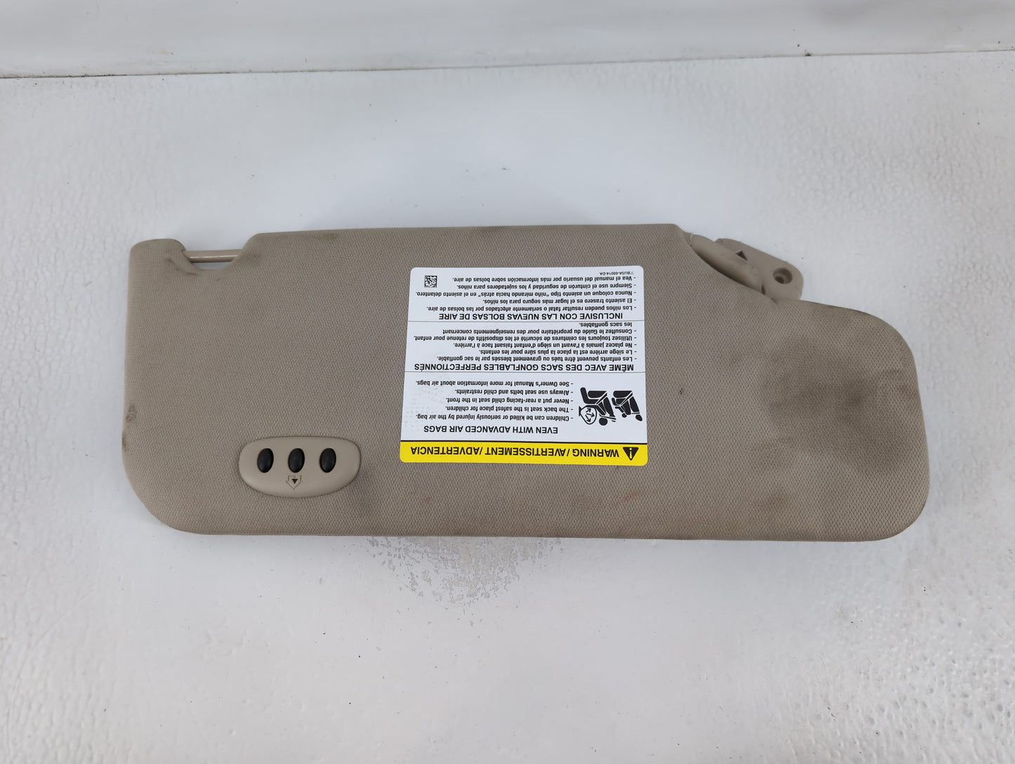 2011-2015 Lincoln Mkx Sun Visor Shade Replacement Driver Left Mirror Fits Fits 2011 2012 2013 2014 2015 OEM Used Auto Parts 