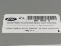 2013-2014 Lincoln Mkz Radio AM FM Cd Player Receiver Replacement P/N:DP5T-18C830-AF Fits Fits 2013 2014 OEM Used Auto Parts 