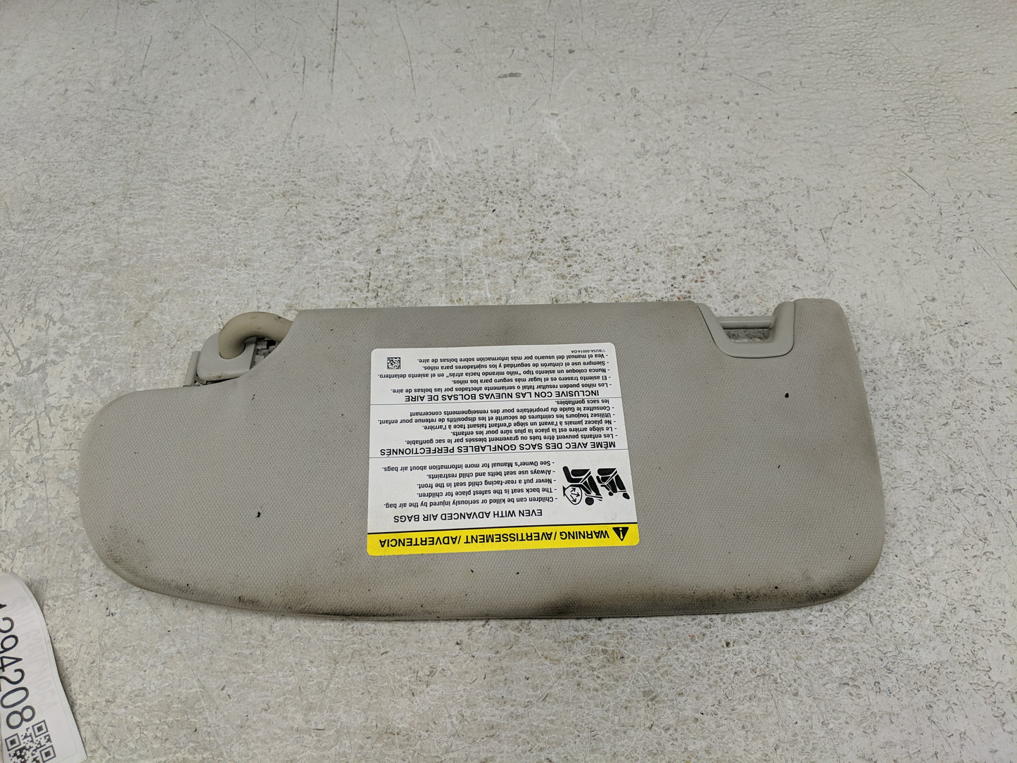 2013-2014 Lincoln Mkz Sun Visor Shade Replacement Passenger Right Mirror Fits Fits 2013 2014 OEM Used Auto Parts - Oemusedau