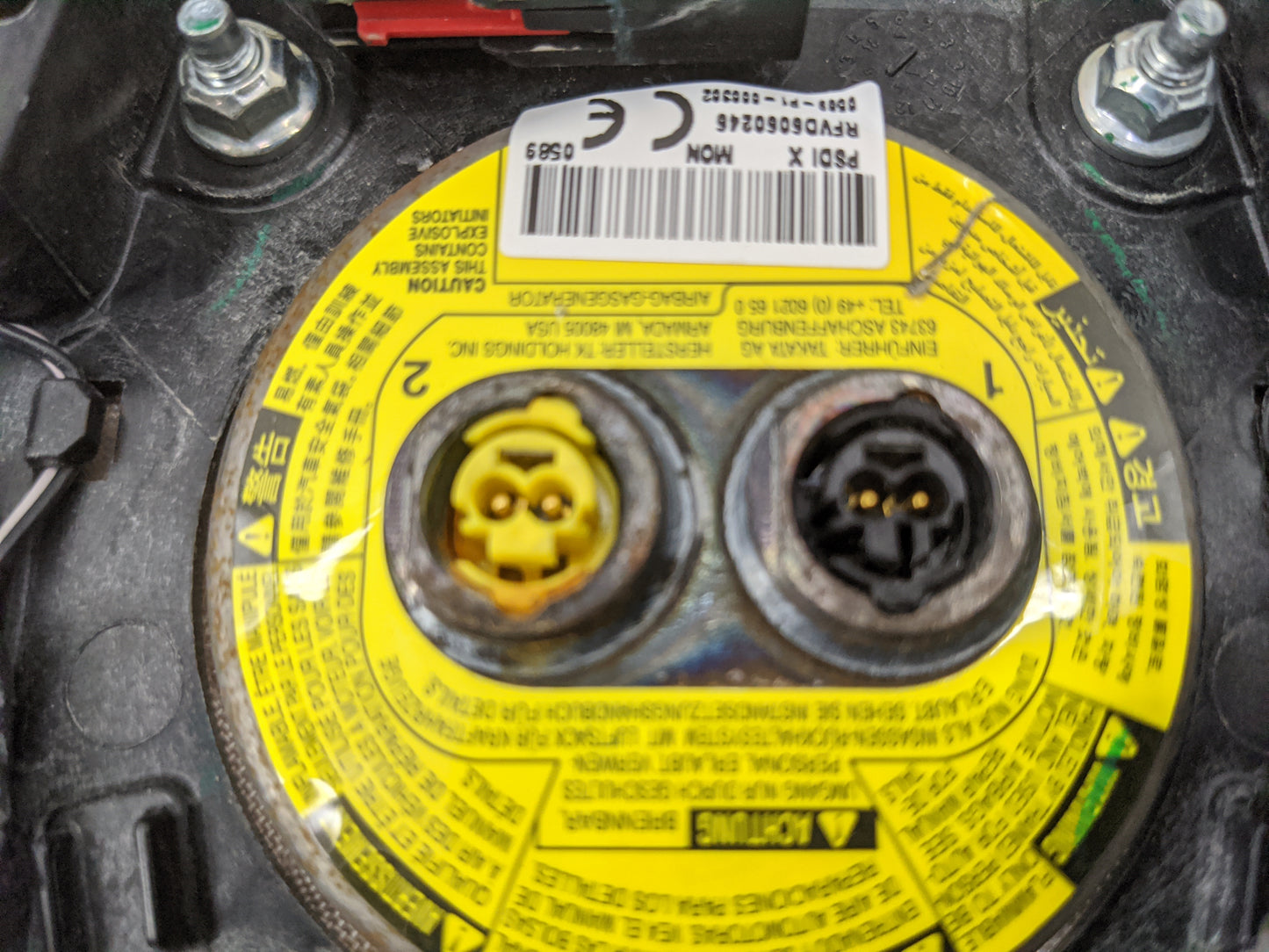 Lincoln Mkz Air Bag Driver Left Steering Wheel Mounted 1477528 - Oemusedautoparts1.com