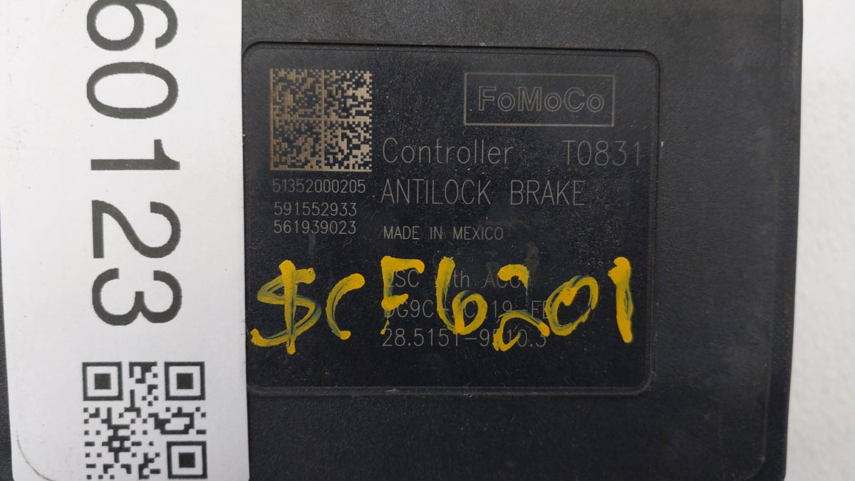 2013 Lincoln Mkz Anti-Lock Brake ABS Pump Module Actuator OEM P/N:DG9C-2C405-AH DG9C-2C405-FB Fits OEM Used Auto Parts - Oem