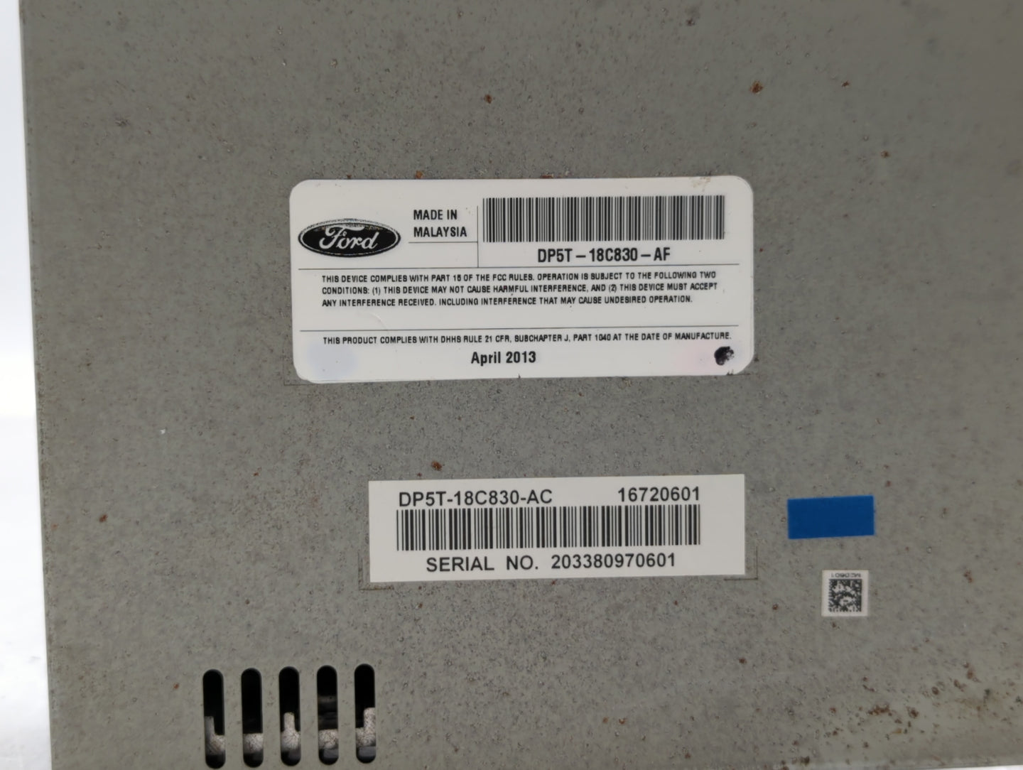 2013-2014 Lincoln Mkz Am Fm Cd Player Radio Receiver - Oemusedautoparts1.com