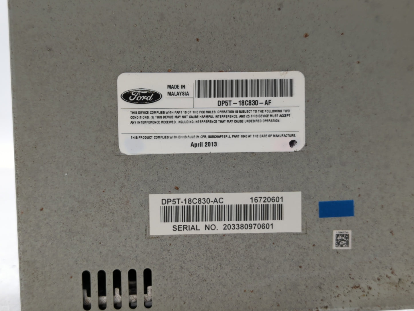2013-2014 Lincoln Mkz Am Fm Cd Player Radio Receiver - Oemusedautoparts1.com