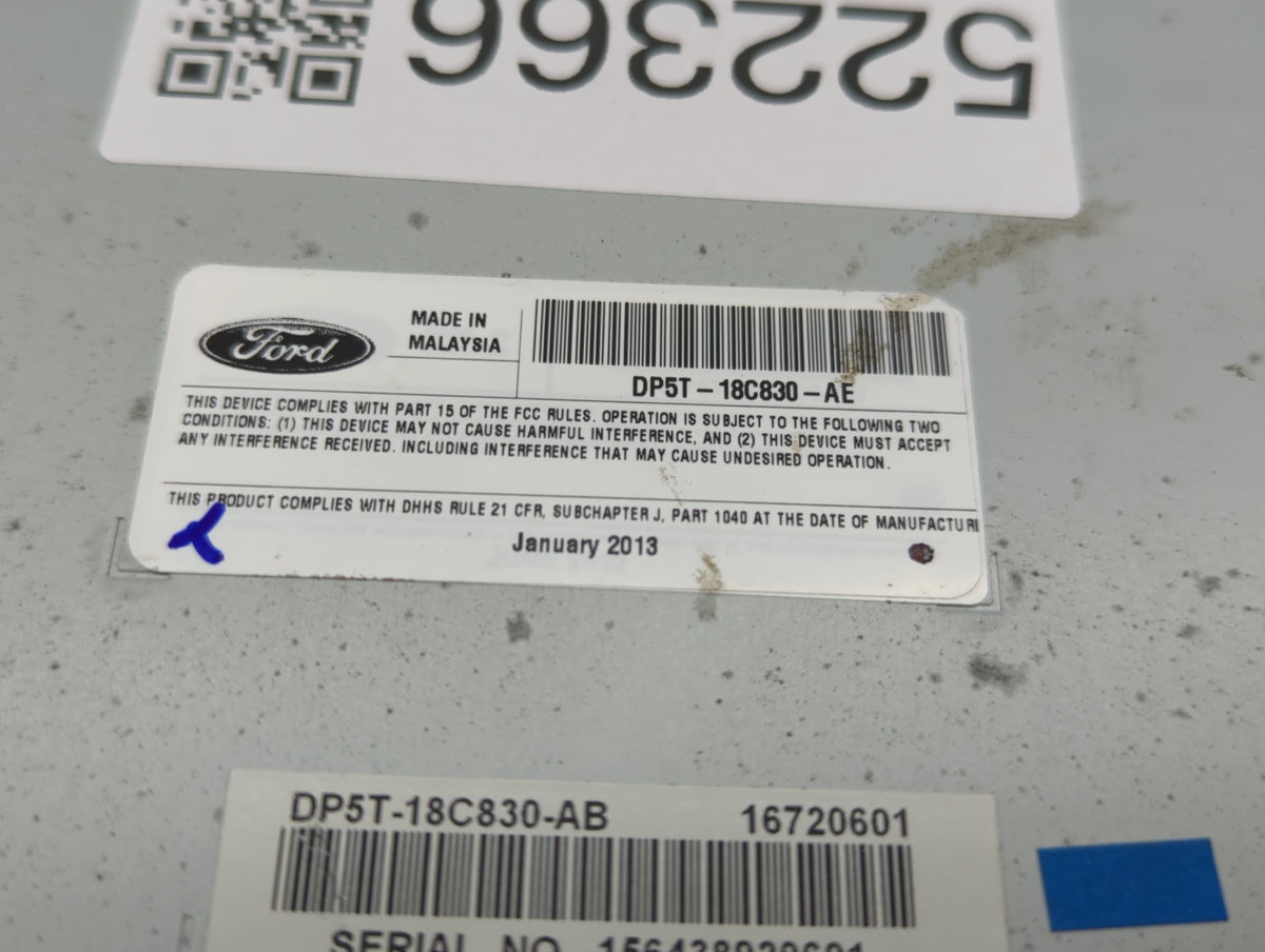 2013-2014 Lincoln Mkz Am Fm Cd Player Radio Receiver 522366 - Oemusedautoparts1.com