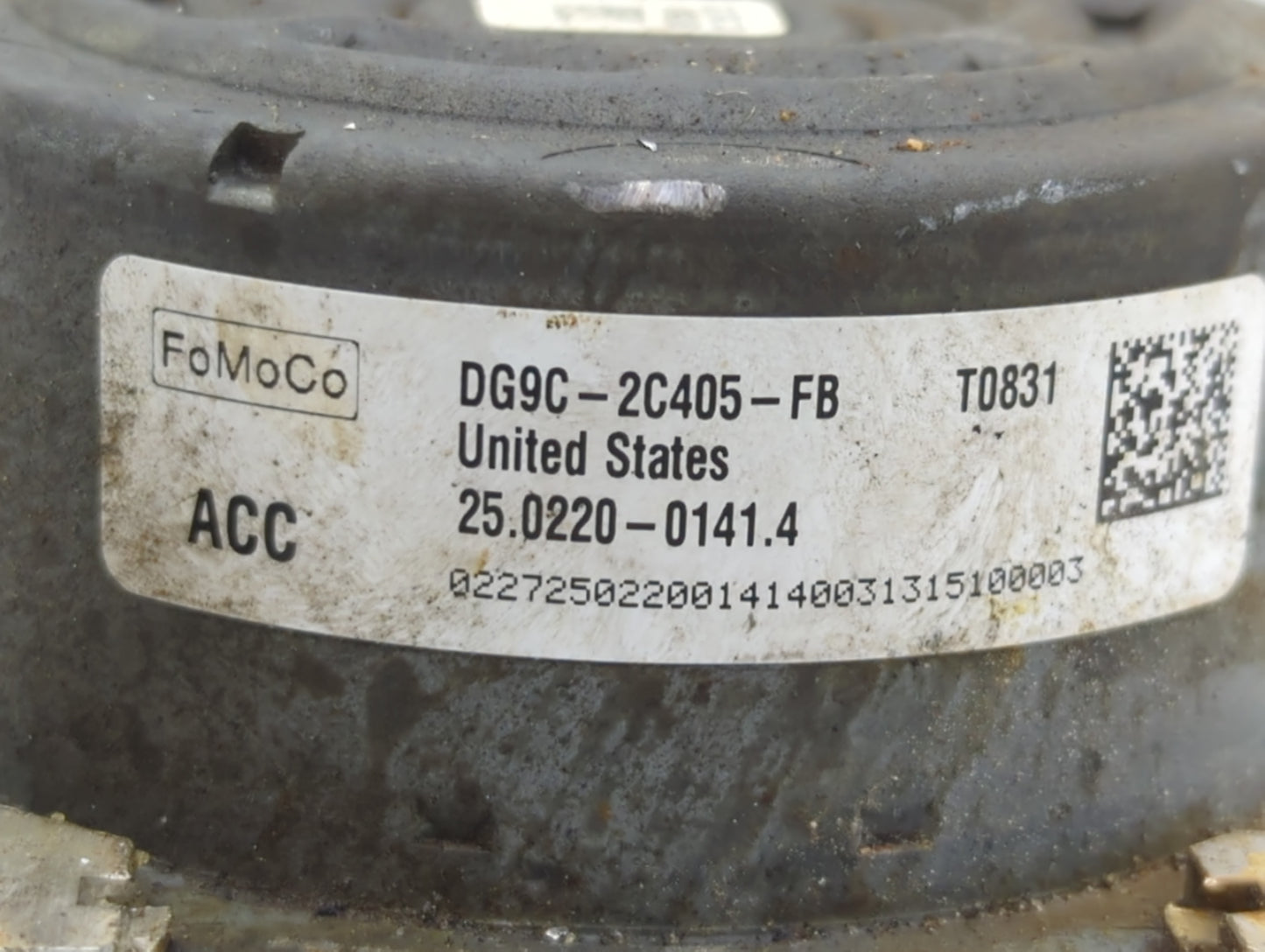 2013 Lincoln Mkz ABS Pump Control Module Replacement P/N:DG9C-2C405-FB Fits OEM Used Auto Parts - Oemusedautoparts1.com