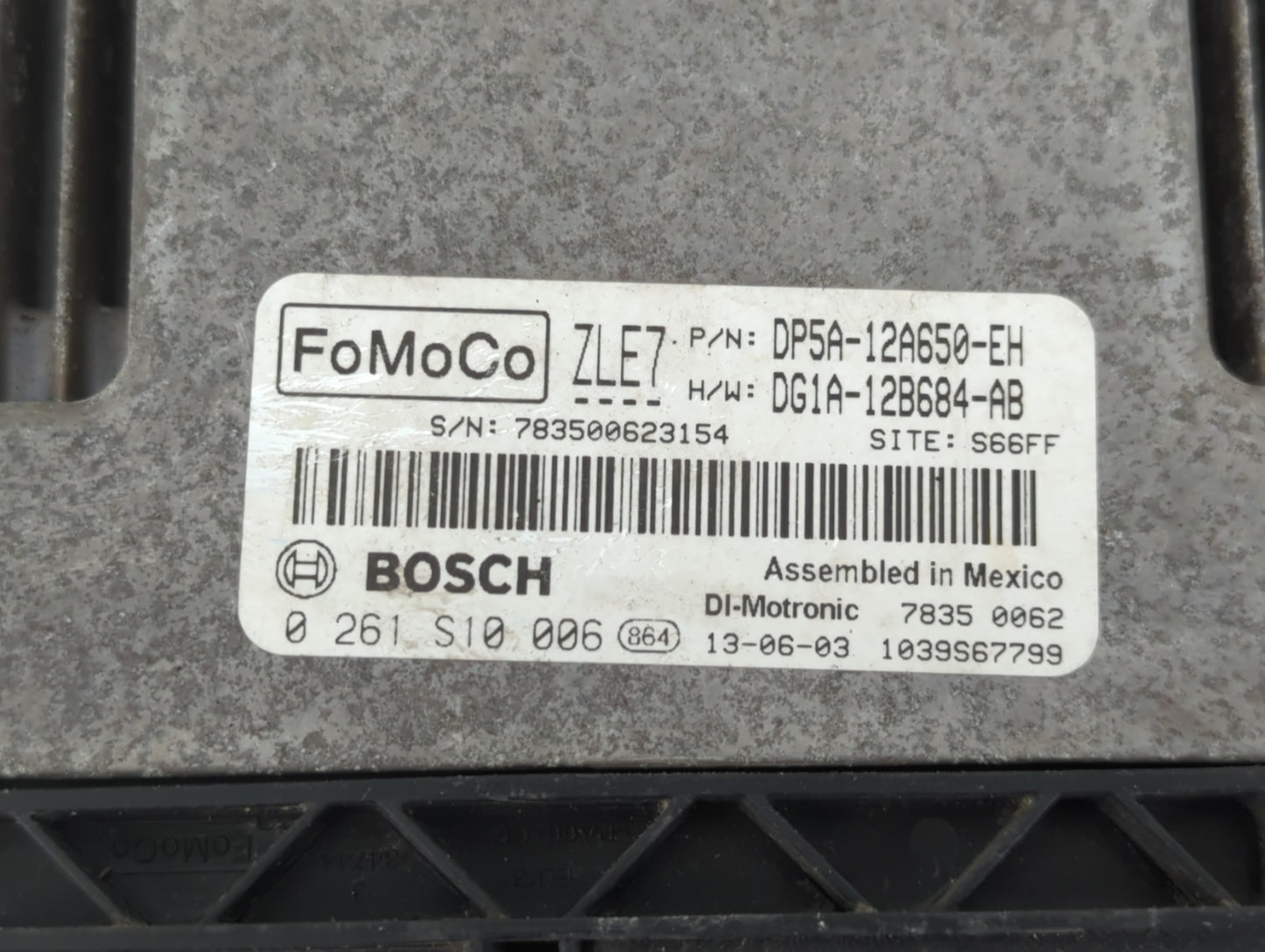 2013 Lincoln Mkz PCM Engine Control Computer ECU ECM PCU OEM P/N:DP5A-12A650-EH Fits OEM Used Auto Parts - Oemusedautoparts1