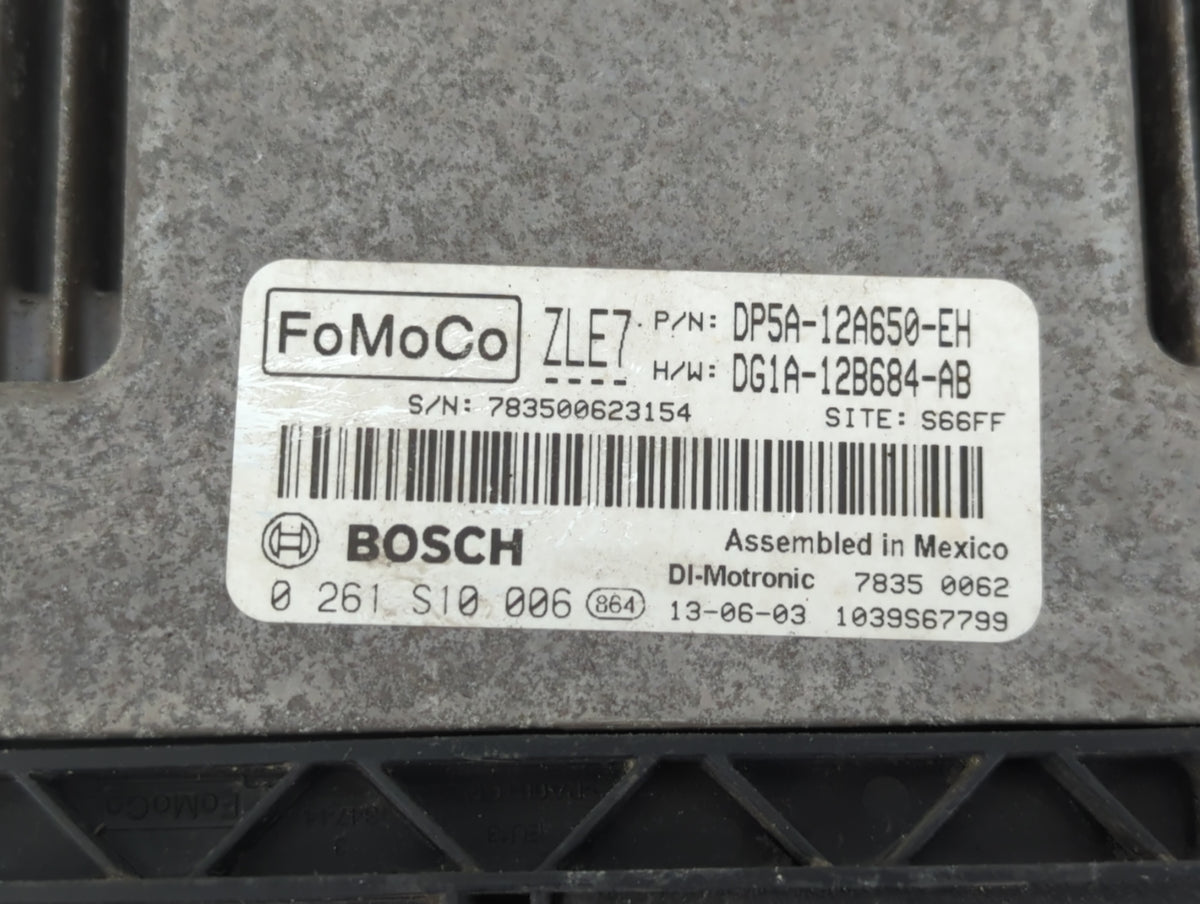 2013 Lincoln Mkz PCM Engine Control Computer ECU ECM PCU OEM P/N:DP5A-12A650-EH OEM Used Auto Parts - Oemusedautoparts1.com