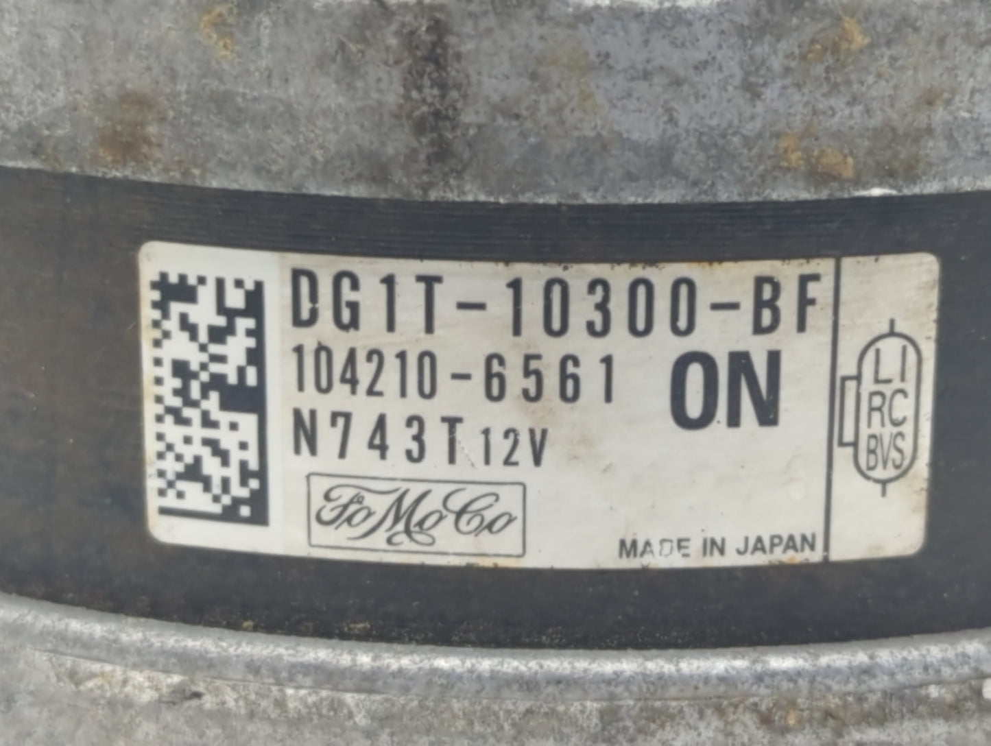 2013-2020 Lincoln Mkz Alternator Replacement Generator Charging Assembly Engine OEM P/N:DG1T-10300-BF Fits OEM Used Auto Par