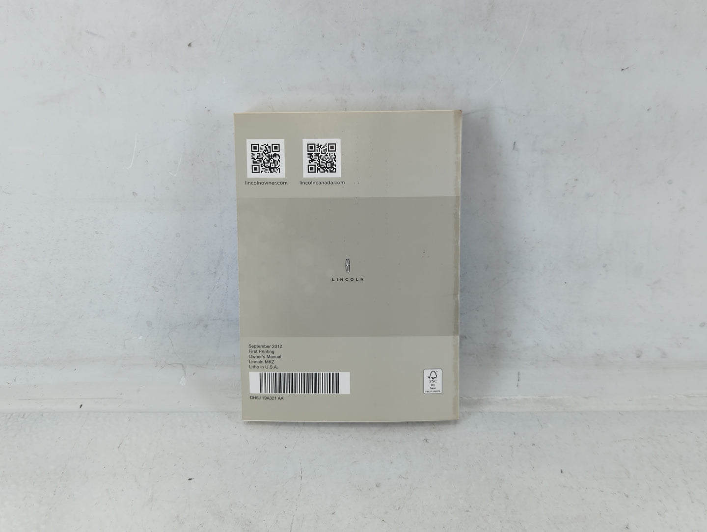2013 Lincoln Mkz Owners Manual Book Guide P/N:DH6J 19A321 AA OEM Used Auto Parts - Oemusedautoparts1.com