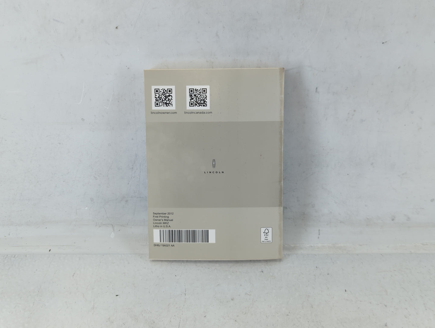 2013 Lincoln Mkz Owners Manual Book Guide P/N:DH6J 19A321 AA OEM Used Auto Parts - Oemusedautoparts1.com