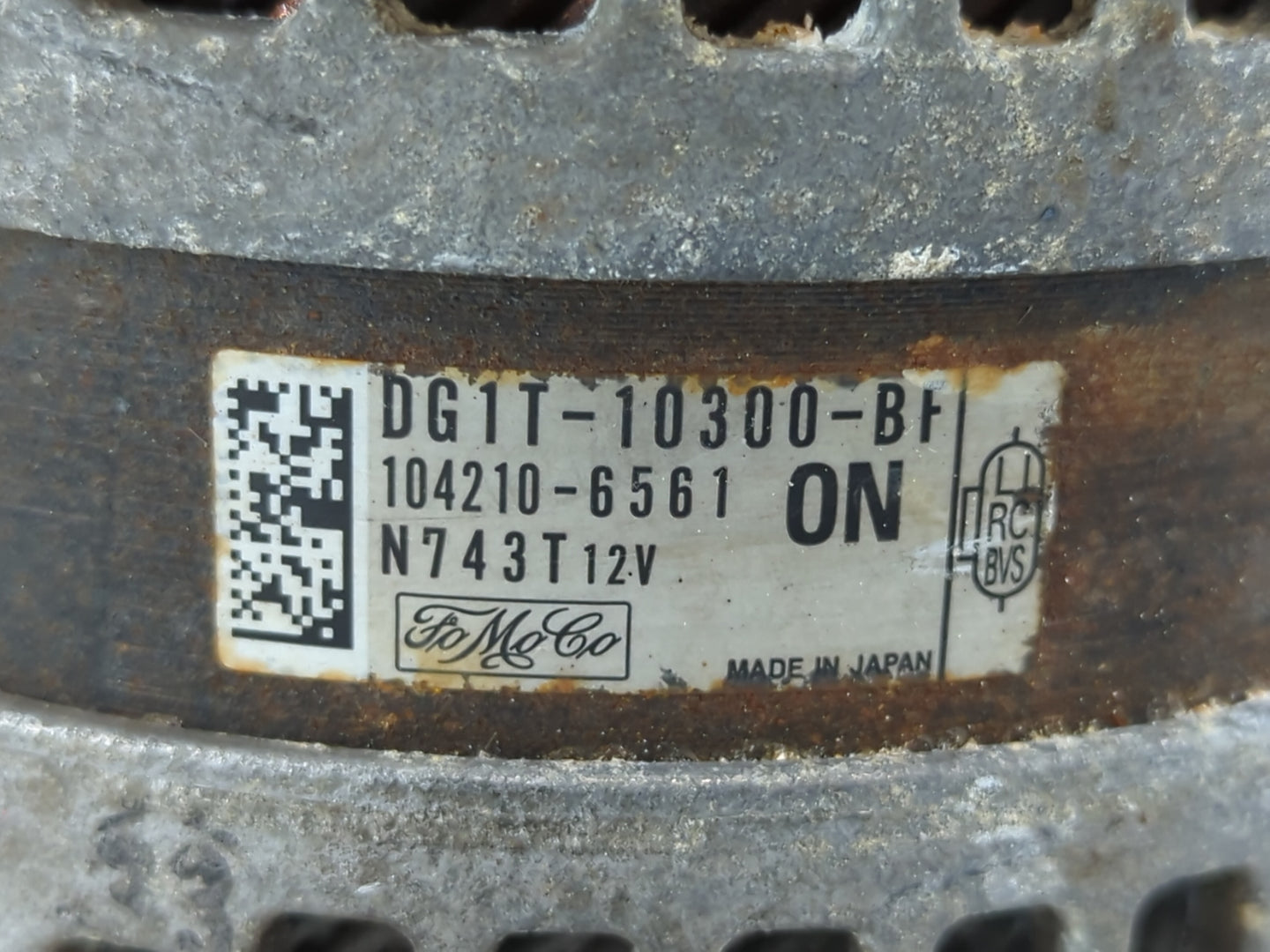 2013-2020 Lincoln Mkz Alternator Replacement Generator Charging Assembly Engine OEM P/N:DG1T-10300-BA Fits OEM Used Auto Par