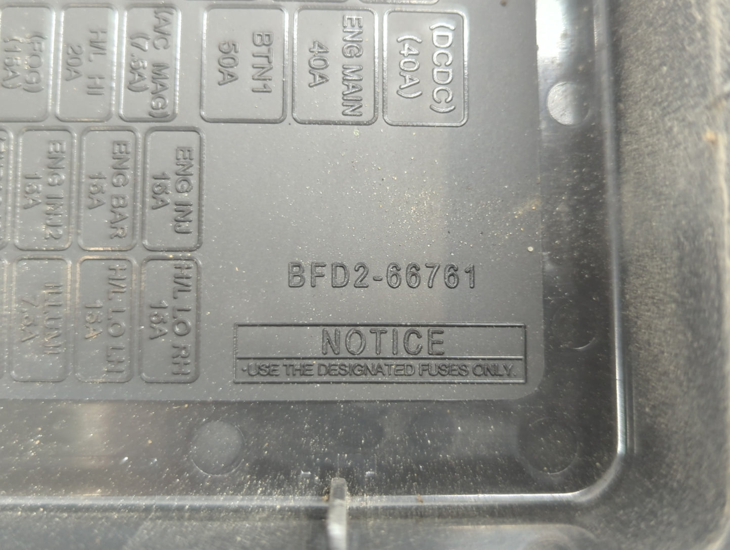 2013 Mazda 3 Fusebox Fuse Box Panel Relay Module P/N:BFD2 66761 Fits OEM Used Auto Parts - Oemusedautoparts1.com